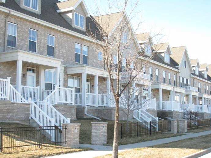 Brick Townhouse Row, Wisconsin, 2020