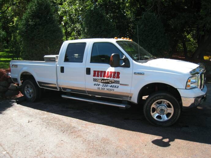 Neubauer Masonry Ford F-250 crew cab pickup truck